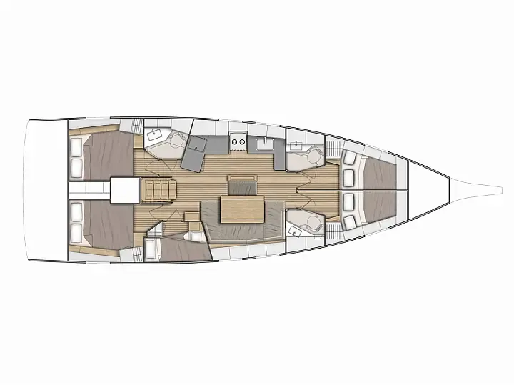 Charter a 14.6m 5 Cabin Sailing Yacht in San Miguel de Abona