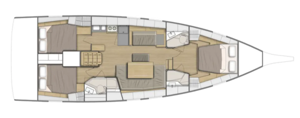 Charter a 14.09m Beneteau Oceanis 46.1 Sailing Yacht in St. Petersburg