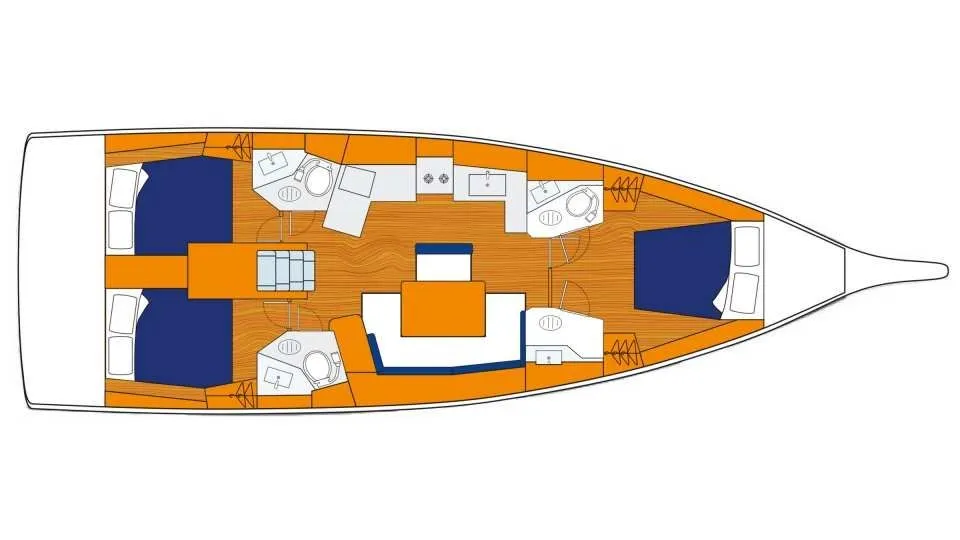 14.6m Tortola 3 Cabin Sailing Yacht Hire