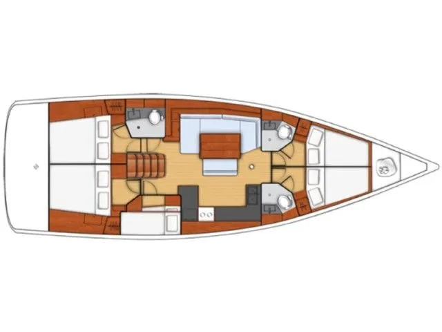 Charter a 14.68m Sailing Yacht Beneteau Oceanis 48 in Carloforte