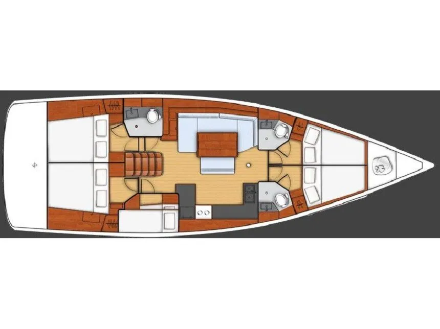 Explore Rhodes Town on a 14.6m Beneteau Oceanis 48 Sailing Yacht Rental