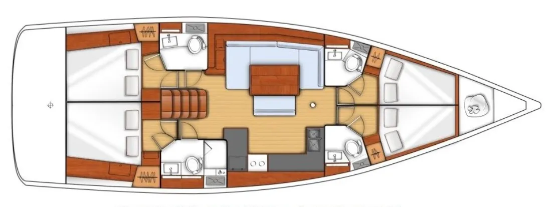 Explore Tivat on a 14.6m 4 Cabin Sailing Yacht Rental