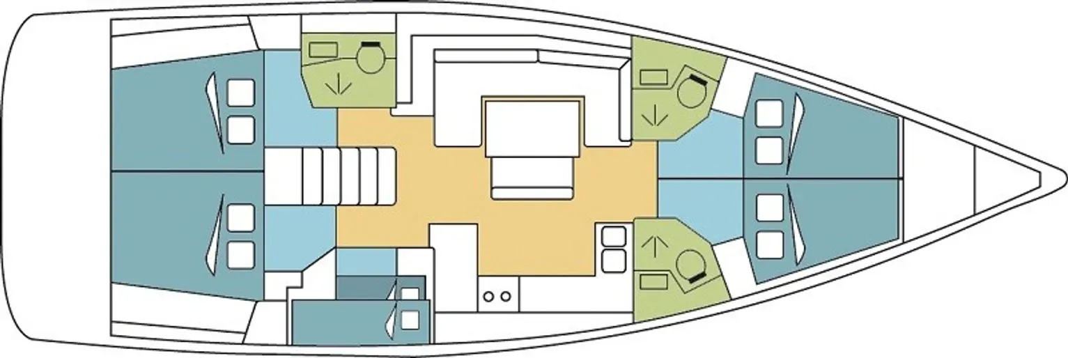 14.6m Kotor Beneteau Oceanis 48 Sailing Yacht Hire