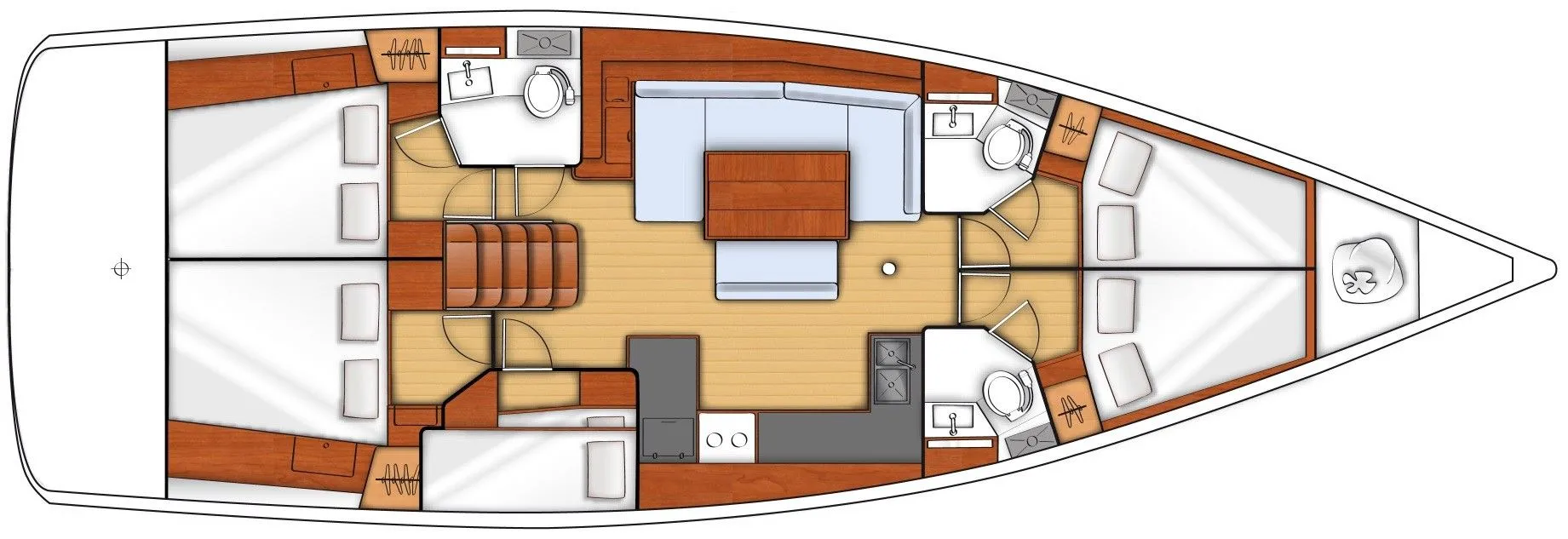 Kastela Kiralık Beneteau Oceanis 48 14.6m Yelkenli Yat