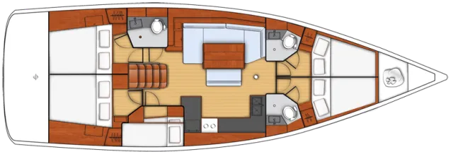 Explore Zaton on a 14.6m Rental Sailing Yacht Beneteau Oceanis 48