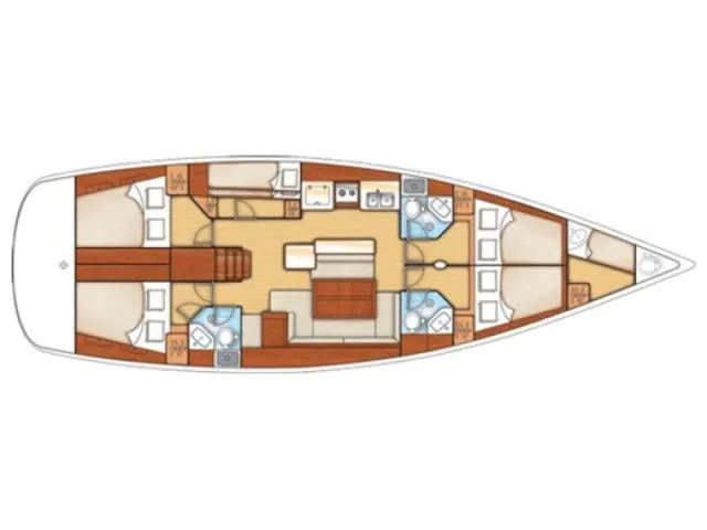 Rent a 14.98m Sailing Yacht Beneteau Oceanis 50 in Milna