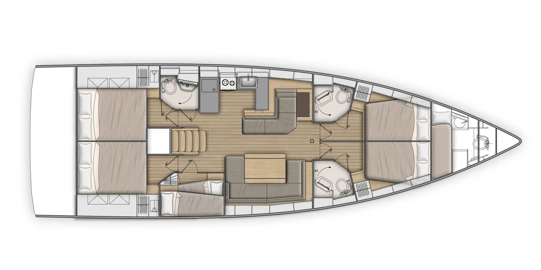 Cala D`Or 15.94m Kiralık Beneteau Oceanis 51 Yelkenli Yat