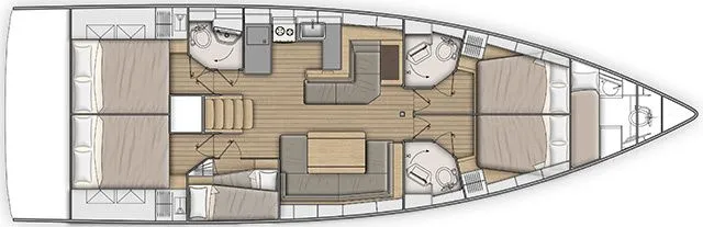 Rent a 15.94m Beneteau Oceanis 51.1 Sailing Yacht in Kos Town