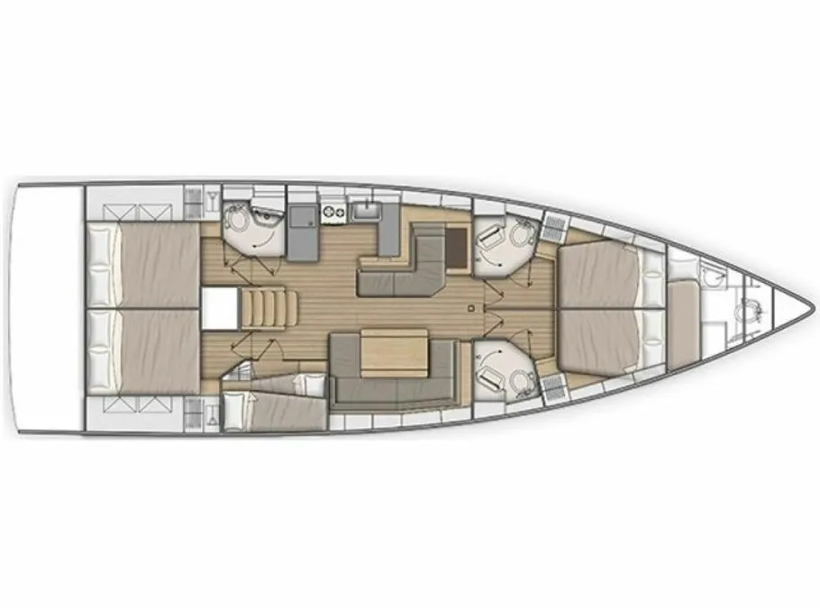 Atina Kiralık Beneteau Oceanis 51.1 15.94m Yelkenli Yat