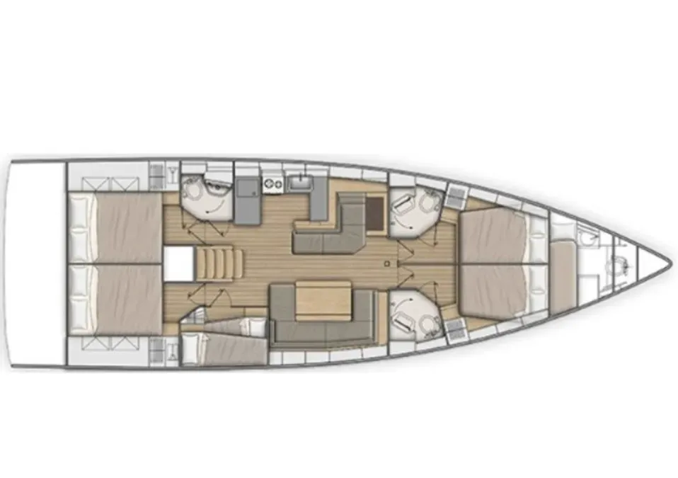 15.94m Santa Cruz de Tenerife Sailing Yacht Beneteau Oceanis 51.1 Hire
