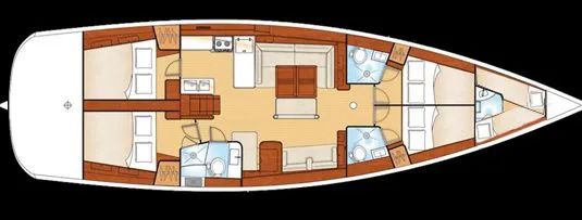 Rent a 16.69m 5 Cabin Sailing Yacht in Paleros