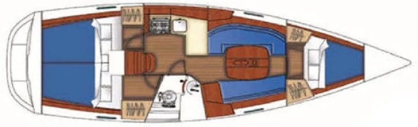 Explore Preveza on a 10.38m 3 Cabin Sailing Yacht Rental