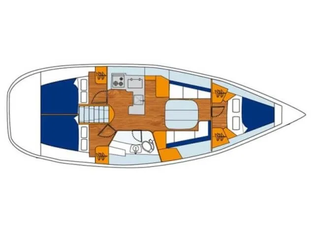 11.3m Cagliari Sailing Yacht Hire