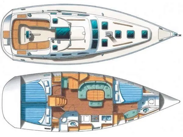Rent a 12.5m Sailing Yacht Beneteau Oceanis Clipper 393 in Lefkada