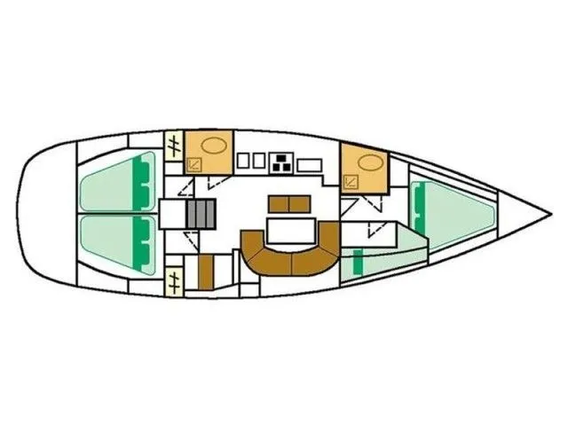 Rent a 12.6m Beneteau Oceanis Clipper 411 Sailing Yacht in Cagliari