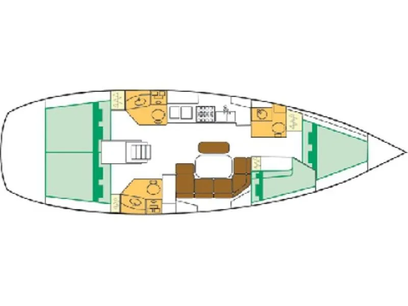 Rent a 13.09m Sailing Yacht Beneteau Oceanis Clipper 423 in Sukosan