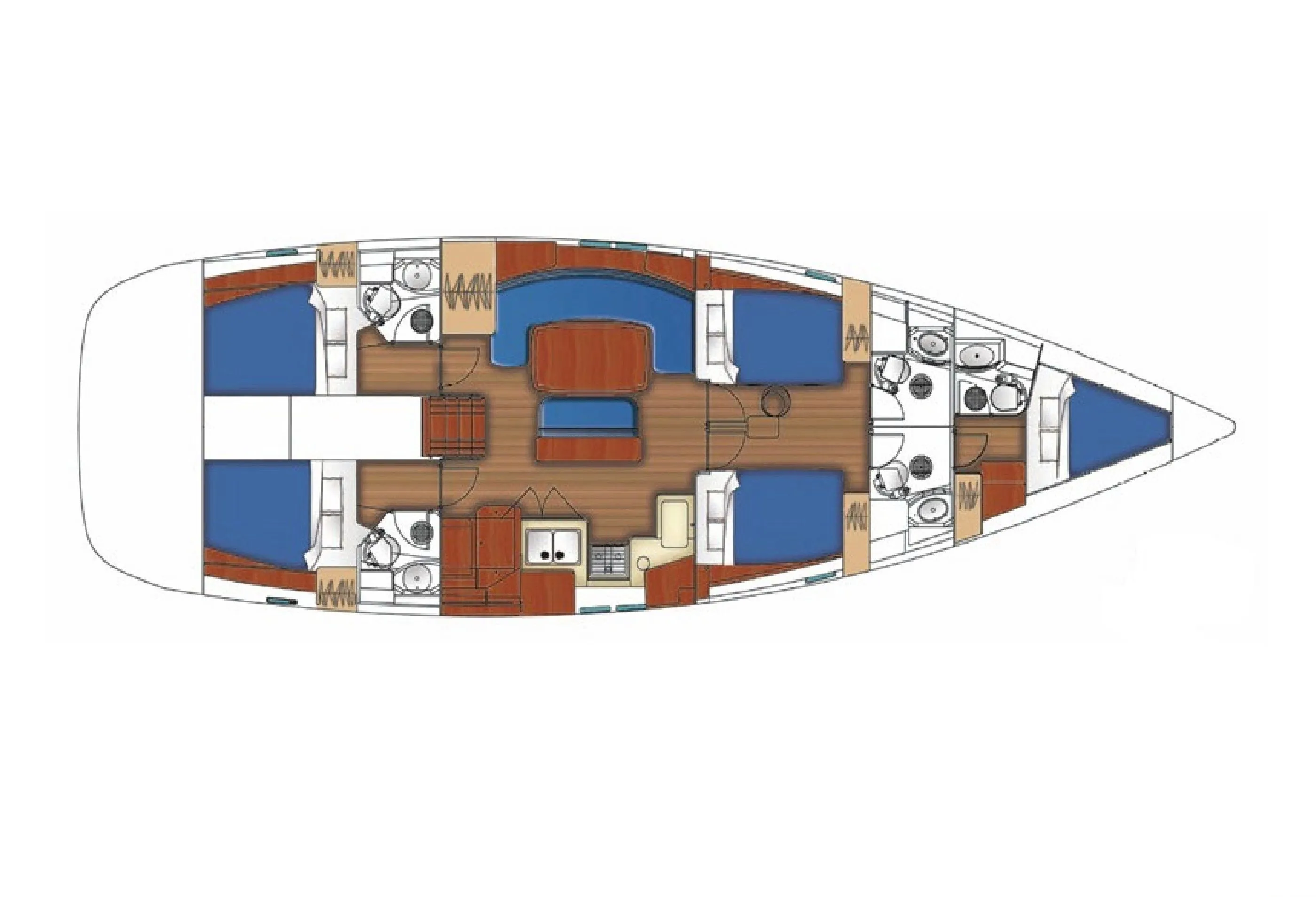 16.2m Imperia Beneteau Oceanis Clipper 523 Sailing Yacht Hire