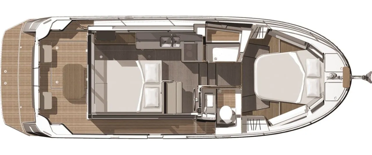 Explore Pula on a 10.39m Rental Motor Yacht Beneteau Swift Trawler 30