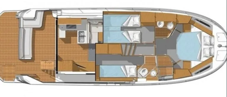 13.43m Ajaccio Beneteau Swift Trawler 41 Fly Hire