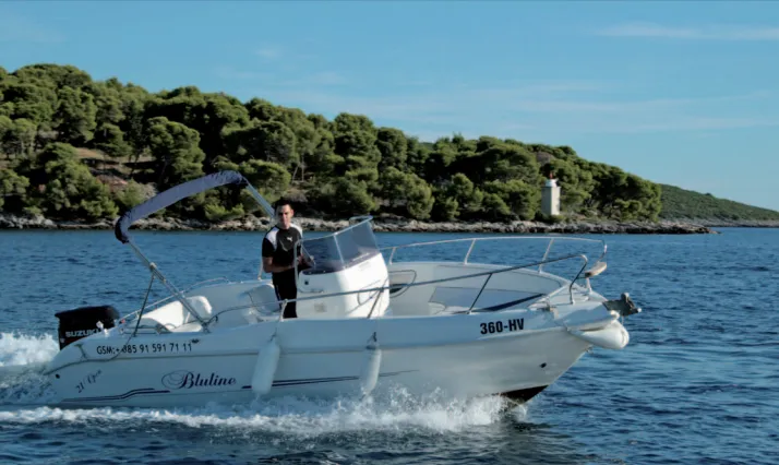 Explore Hvar on a 6.4m Rental BlueMax 640