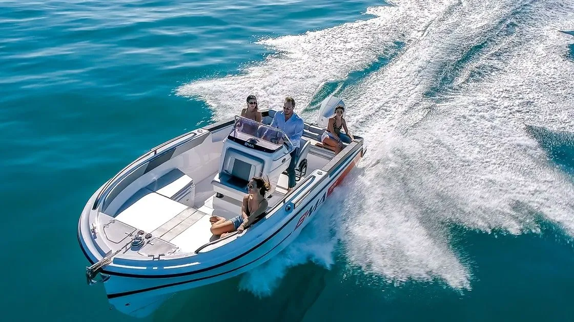 Explore Denia on a 6.98m Rental Motor Boat