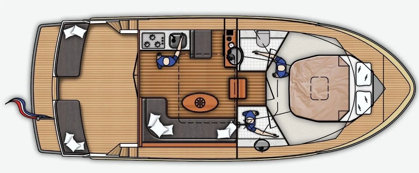 10.3m Rheinsberg Motor Yacht Brandsma Luna 34 Hire