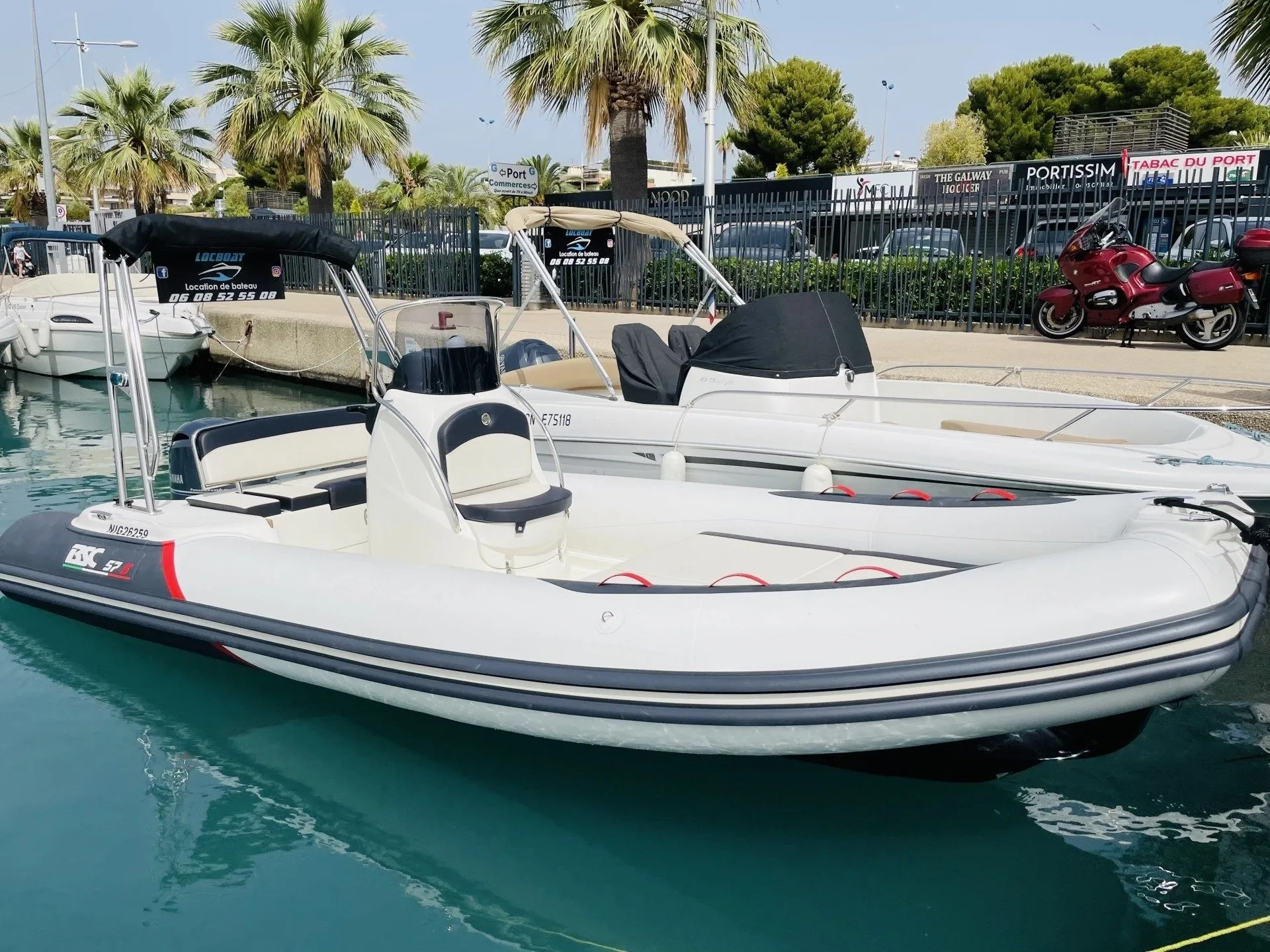 Explore Saint-Laurent-du-Var on a 6m BSC 57 Motor Boat Rental