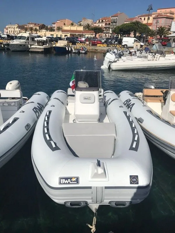 Explore La Maddalena on a 5.5m Rental Motor Boat BWA 550