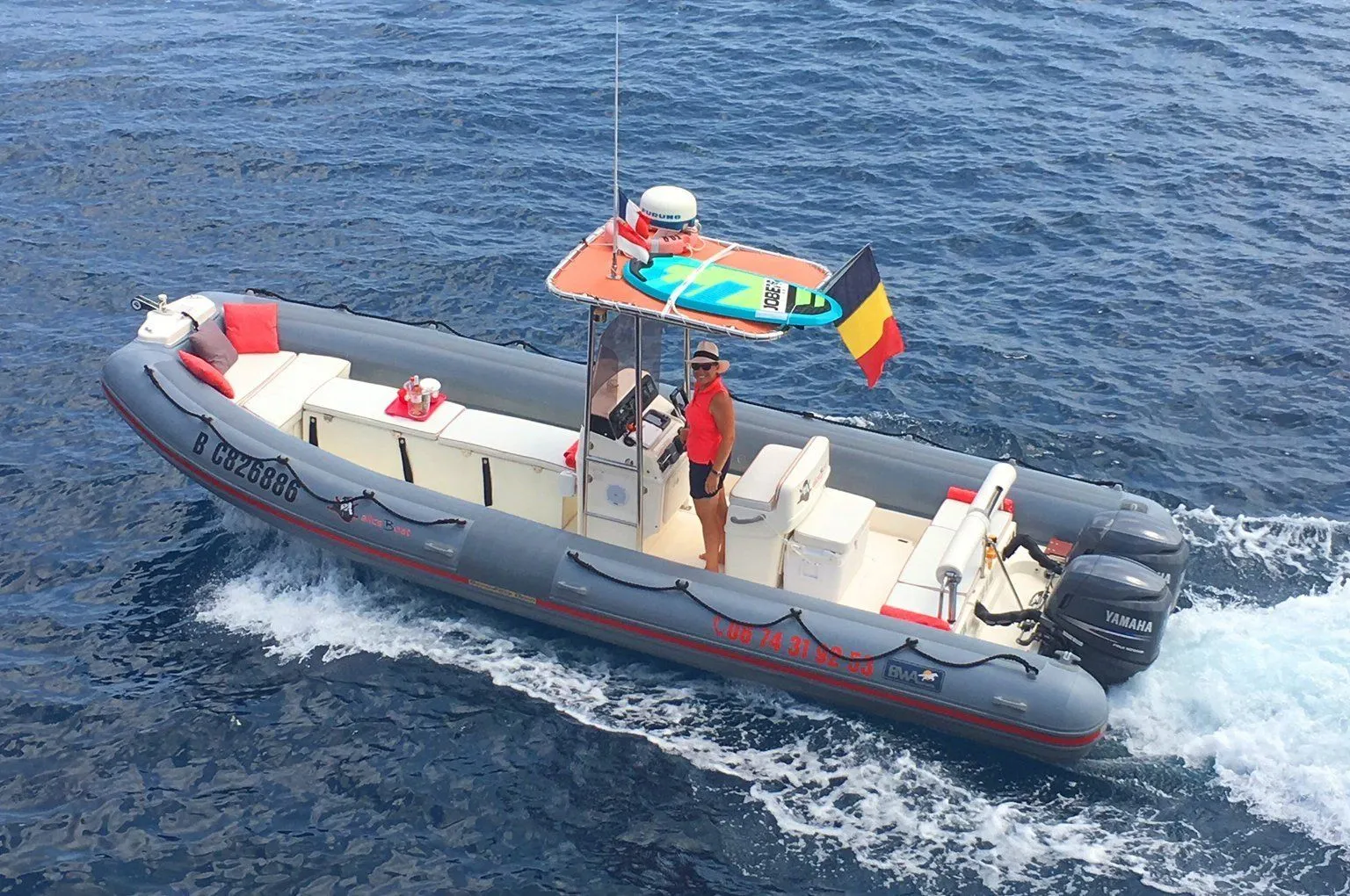 Explore Cap-d’Ail on a 7.5m Rental BWA 750