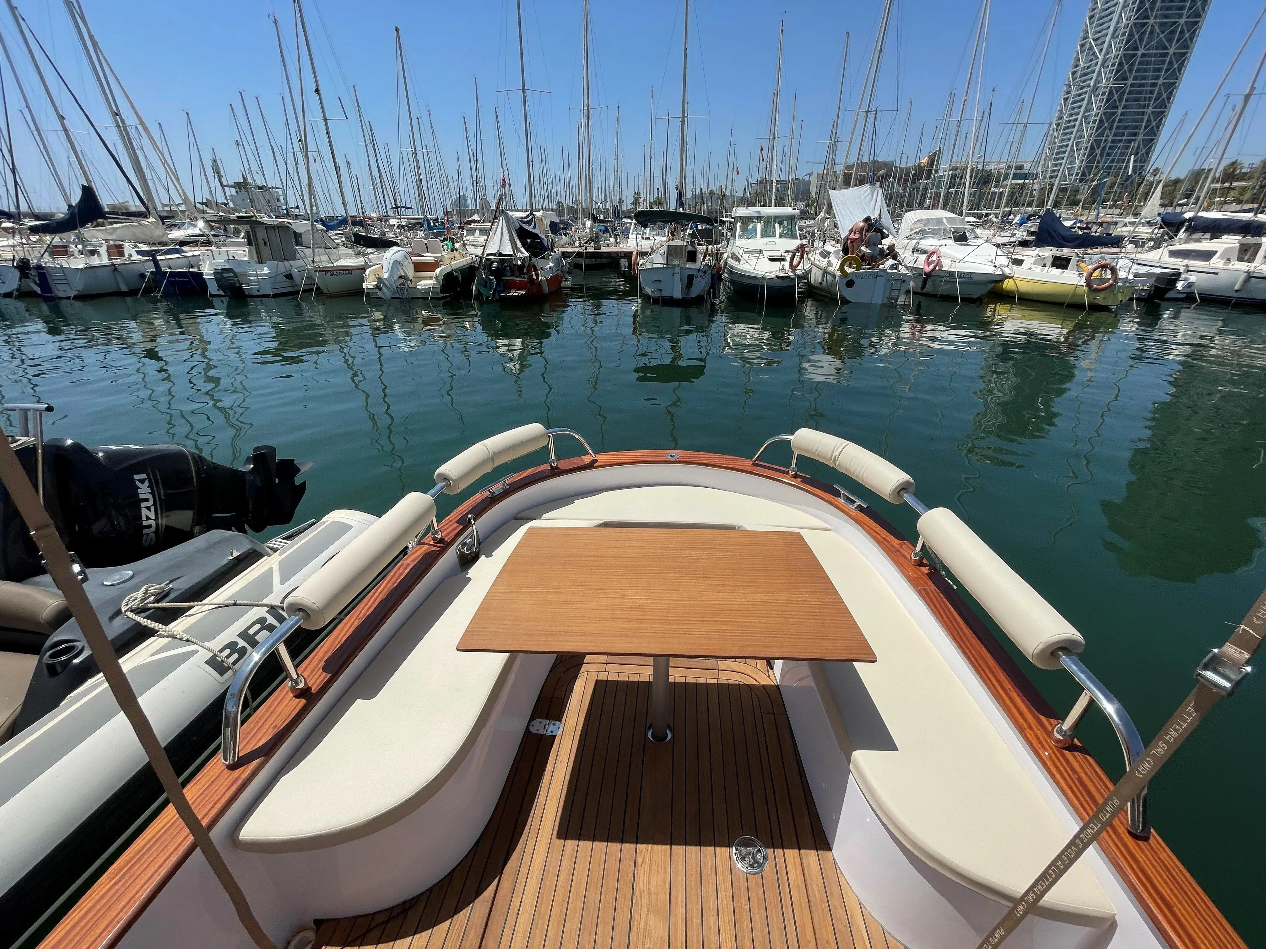 Explore Barcelona on a 6.8m Rental Motor Boat