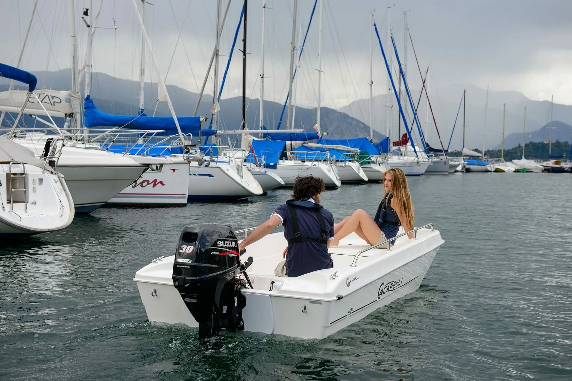Explore Mataró on a 3.99m Rental Capelli Cristal 400