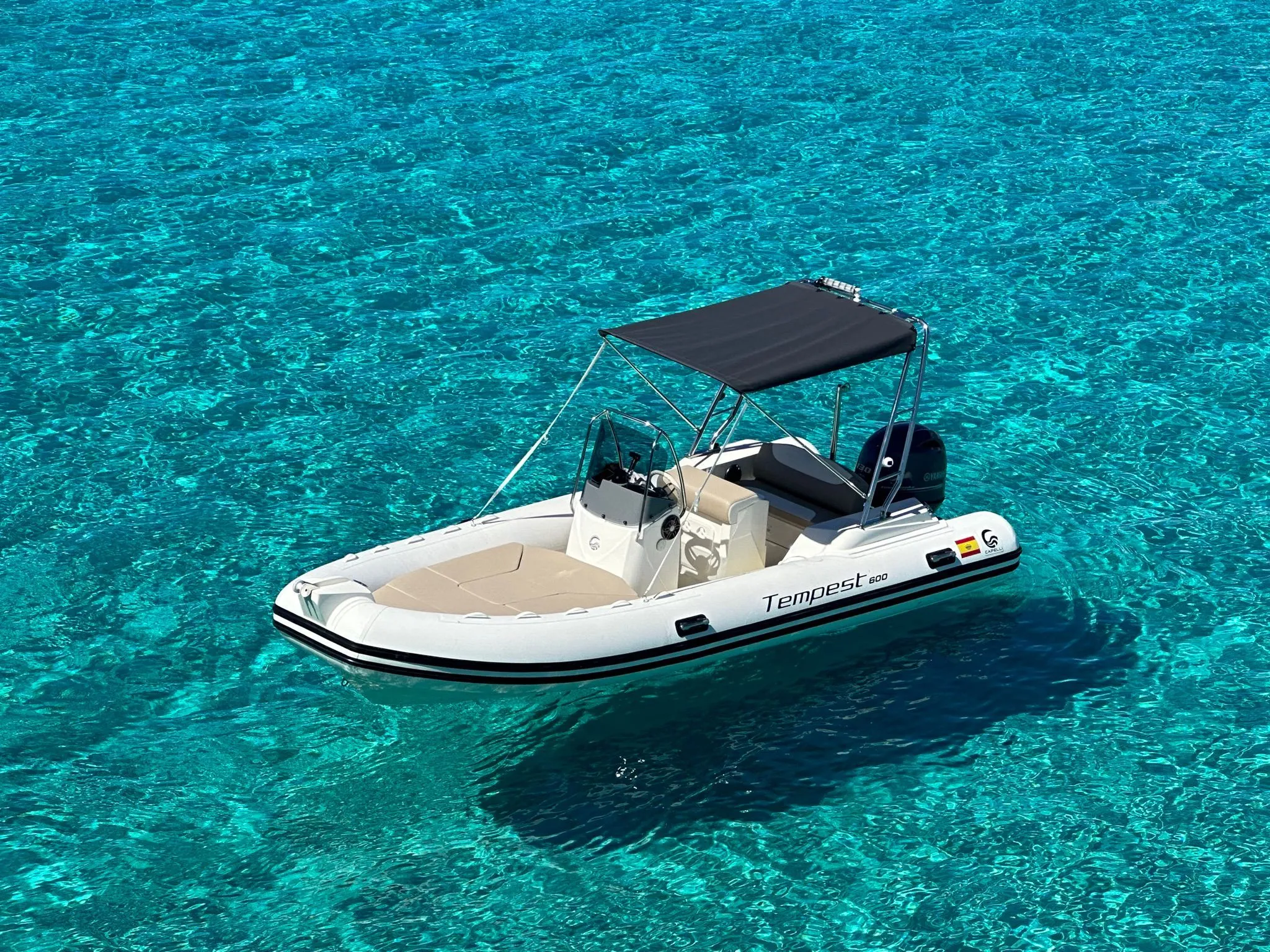 Rent a 6m Motor Boat Capelli Tempest 600 in La Savina