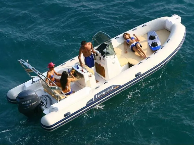 Explore Empuriabrava on a 6.9m Rental Motor Boat Capelli Tempest 690