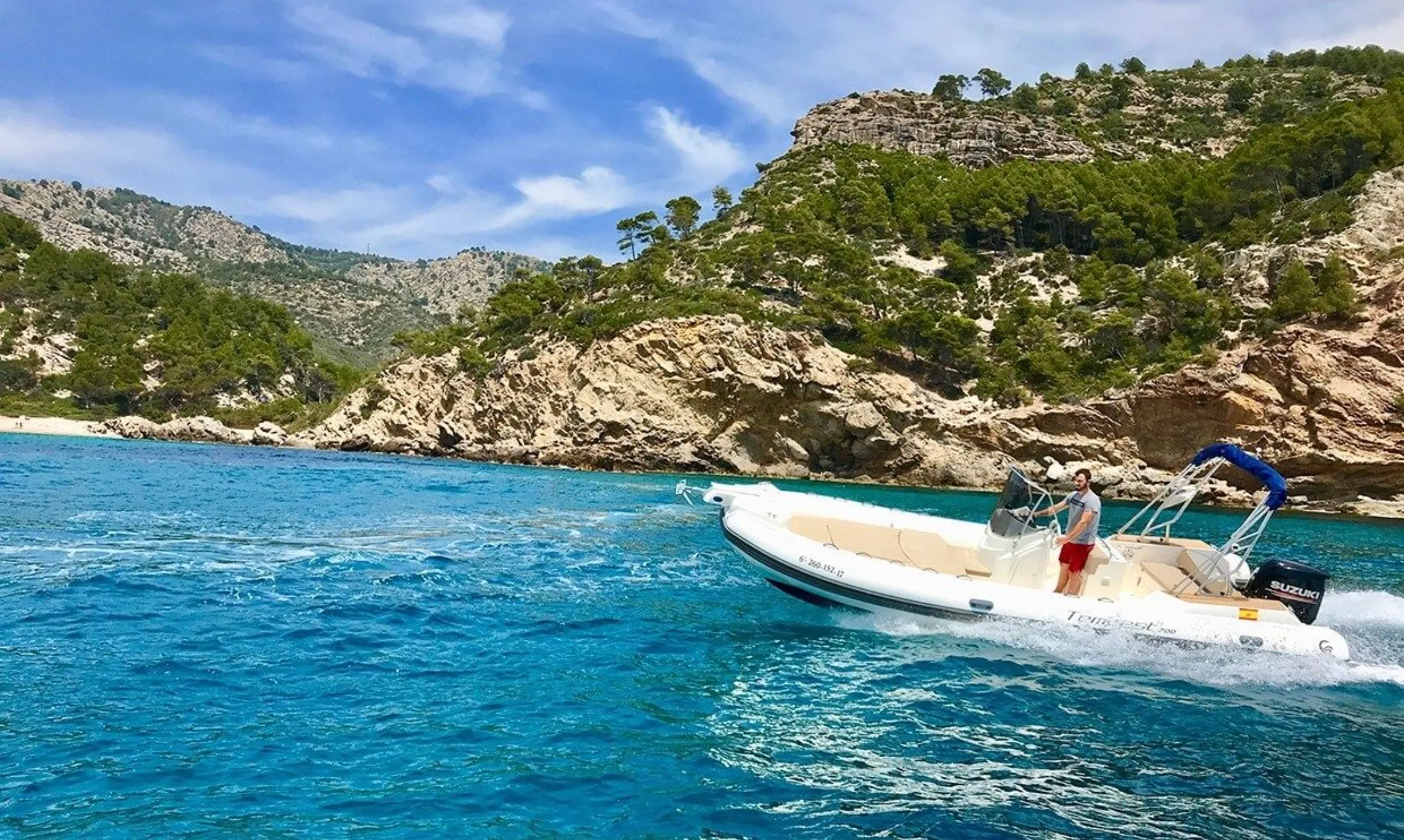 Rent a 7.15m Capelli Tempest 700 Motor Boat in Port d'Andratx