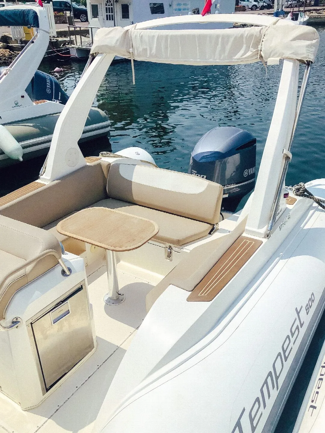 Explore Saint-Cyprien on a 7.62m Rental Motor Boat