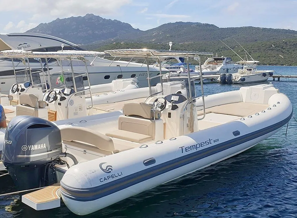 Explore Porto Rotondo on a 9.5m Rental Capelli Tempest 900