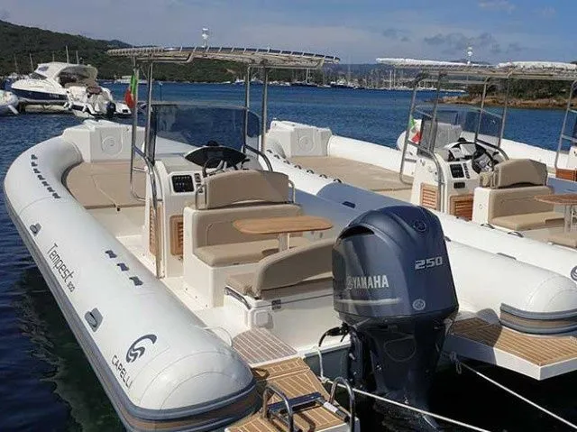 Explore Porto Rotondo on a 9.5m Rental Capelli Tempest 900