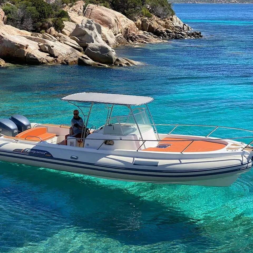 Explore Olbia on a 9.3m Capelli Tempest 900 Motor Boat Rental