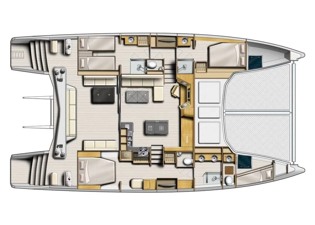 Explore Mahón on a 16.15m Catana 53 Catamaran Rental