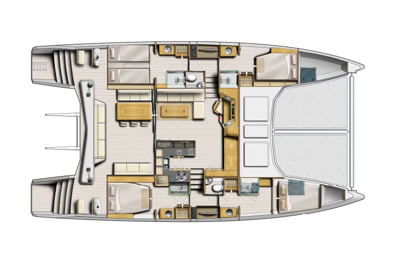 Rent a 14.75m Catana 53 in Mahón
