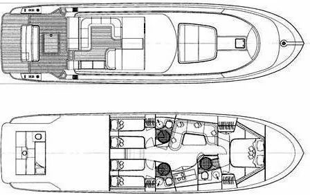 Rent a 17.8m Cayman 58 Motor Yacht in Castellammare di Stabia