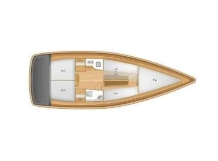 Rent a 9.93m Cobra 33 Sailing Yacht in Gizycko