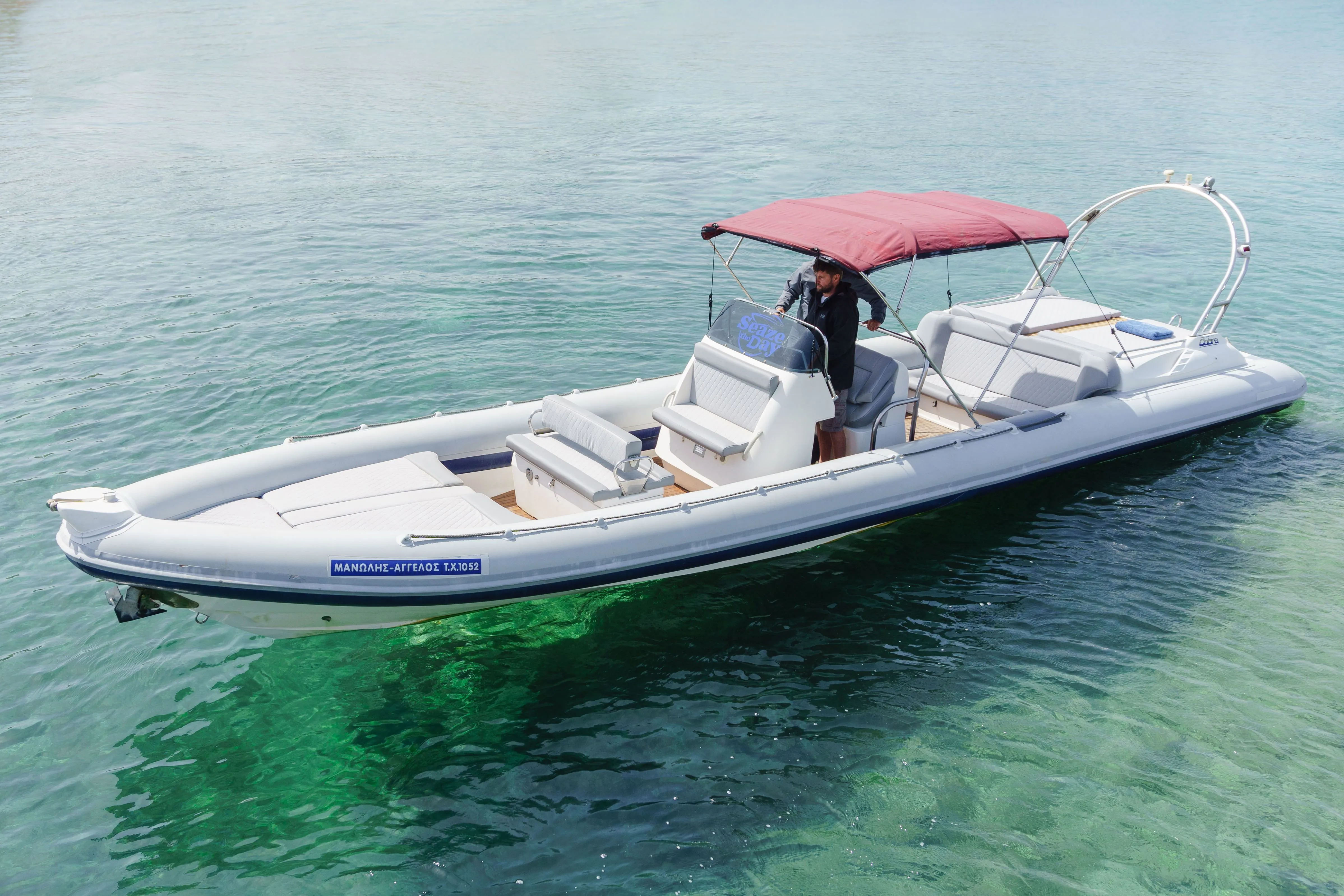 Rent a 10.6m Cobra RIB Boat Royal in Trachilos