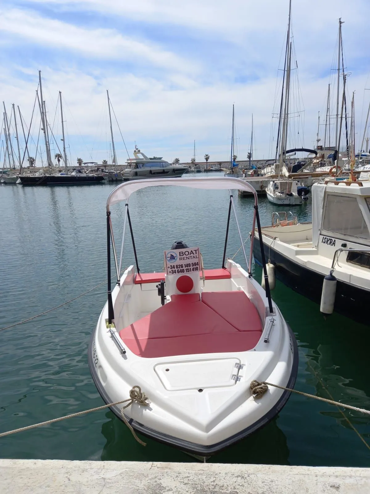 Explore Sitges on a 4.07m Rental Compass 135