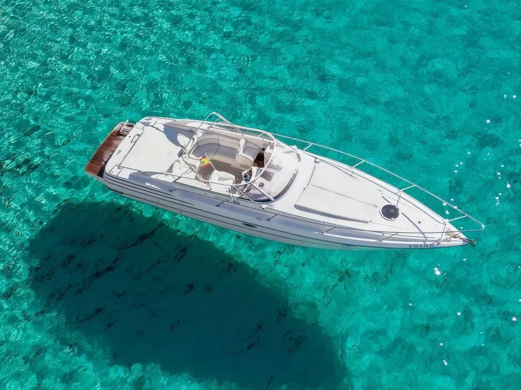 Explore Sant Antoni de Portmany on a 10.71m Rental Cranchi 35