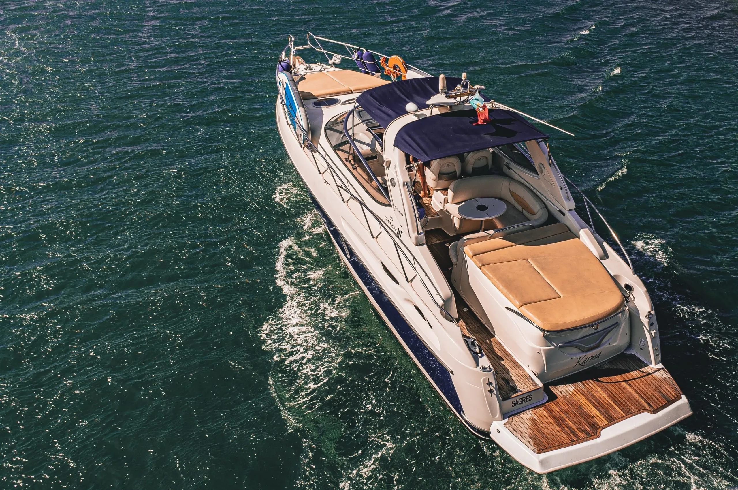 Explore Lagos on a 12.5m Cranchi 41 Motor Yacht Rental