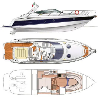 Explore Lagos on a 12.5m Cranchi 41 Motor Yacht Rental