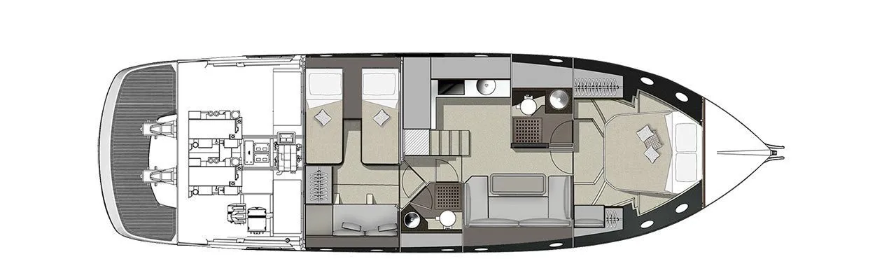 Rent a 14m Motor Yacht Cranchi M44 in Naples