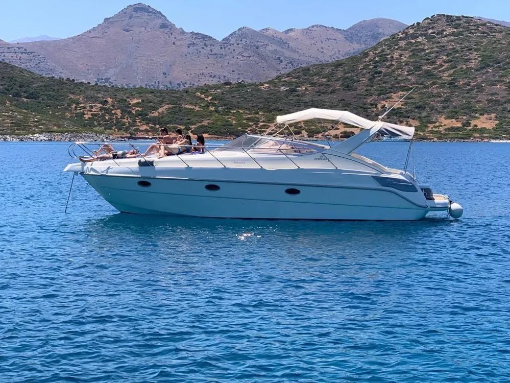 Explore Agios Nikolaos on a 11.3m Rental Motor Yacht