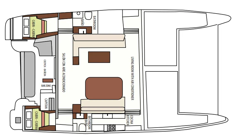 Charter a 19.8m 2 Cabin Catamaran in Cartagena de Indias